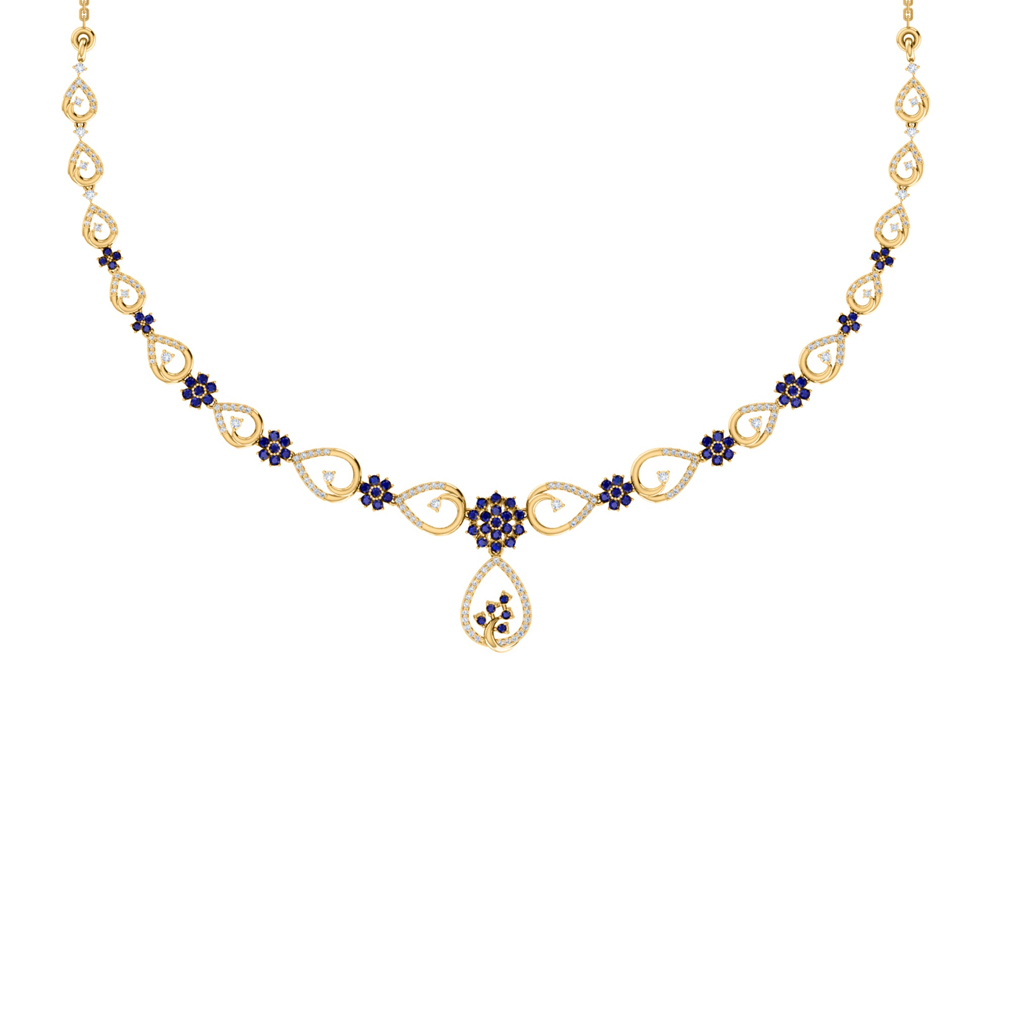 Collana affascinante con moissanite RKC 2.7 CT Argento 925 placcato oro rosa 14k Peso del prodotto 13,00 GM