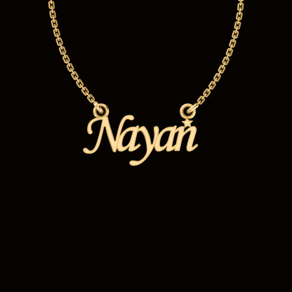 RKC Customized Any Name Pendant 925 Sterling Silver 14K Rose Gold Plated Wt 3.10 GM Height 14.15 MM
