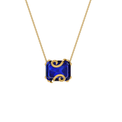 RKC 16 CT Solitär-Anhänger, 925er Silberschmuck, 14 Karat Roségold vergoldet, Gewicht 8,00 GM, Höhe 18,00 mm