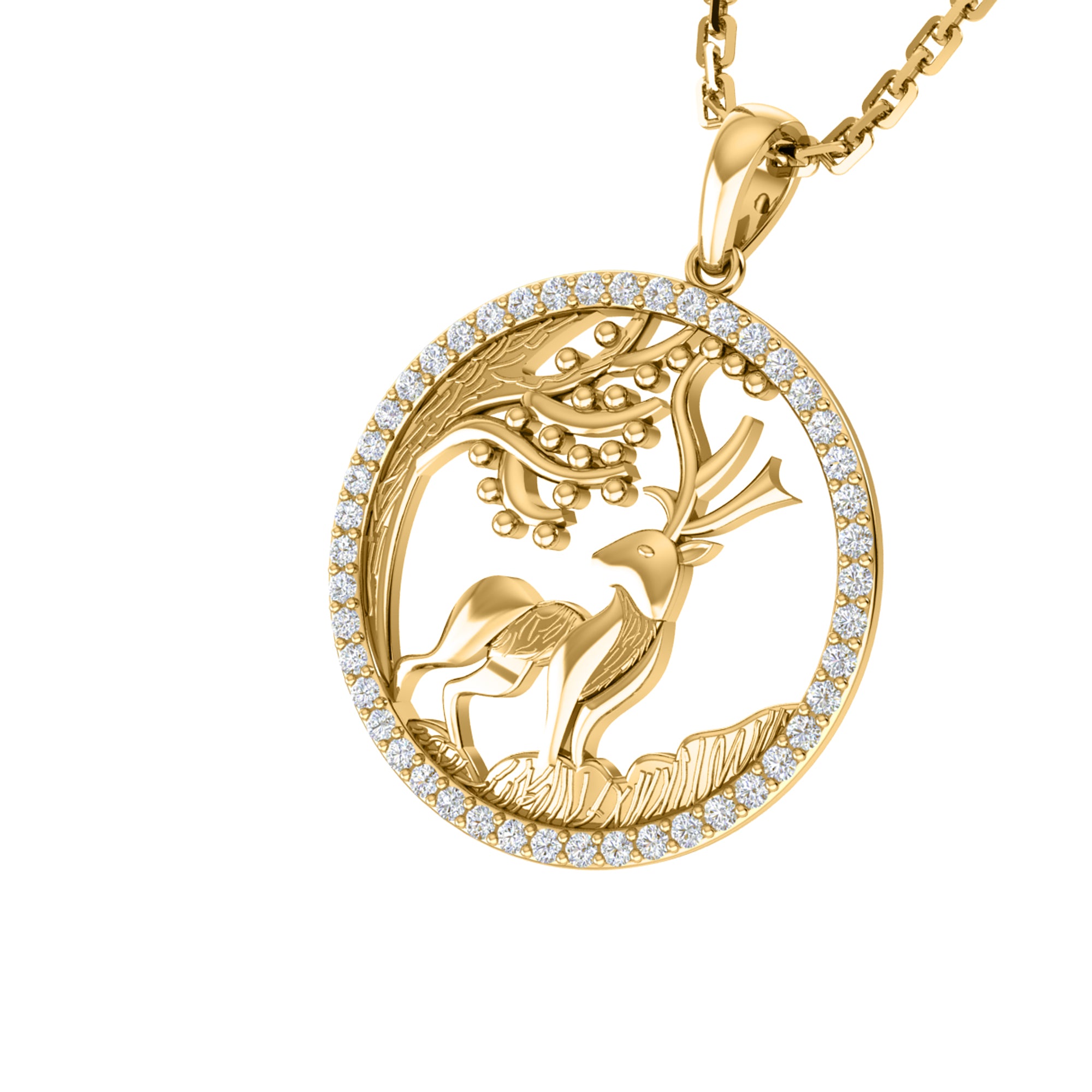 RKC 0,30 Karat Moissanit-Charm-Anhänger, 925er Silberschmuck, 14 Karat Roségold vergoldet, Gewicht 4,50 g, Höhe 19 mm