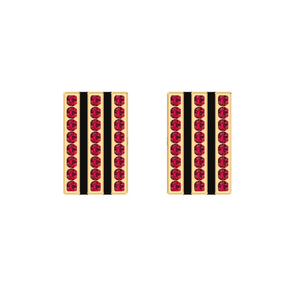 RKC-Moissanit-Manschettenknöpfe und Brosche aus 925er-Sterlingsilber, 14-karätig rosévergoldet, Produktgewicht: 3,20 g