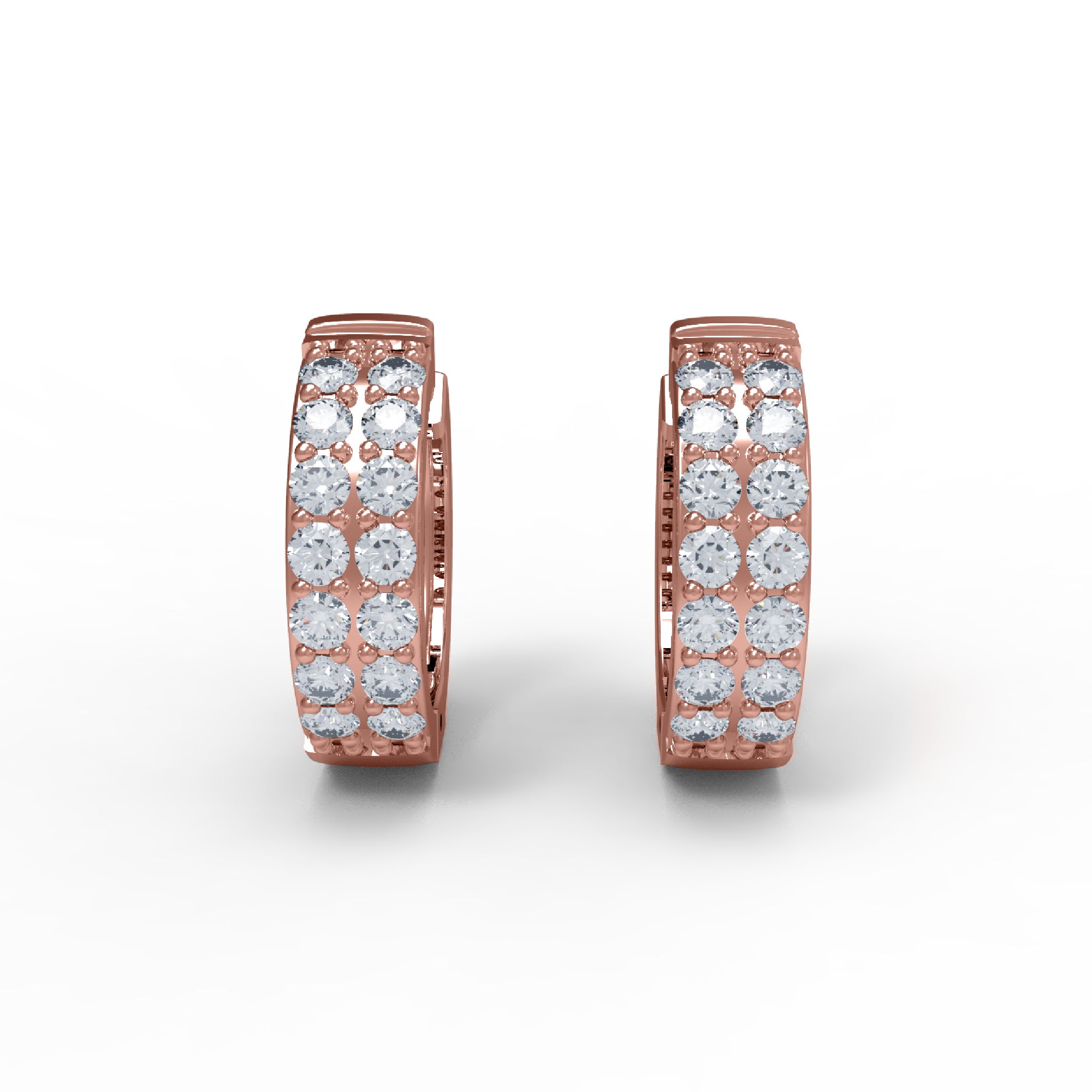 RKC 925 Sterling Silber Clip-On Hoop & Huggies Damen-Ohrring, 14 Karat Gelb, Gesamtgewicht 4,50 GM, Höhe 16,00 mm