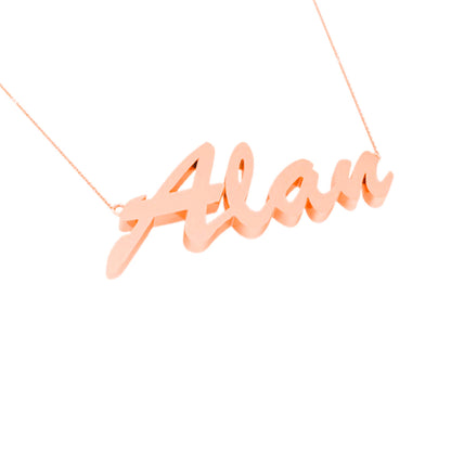 RKC 925 Sterling Silver Initial Customize Name Pendant Necklace Weight 4gm