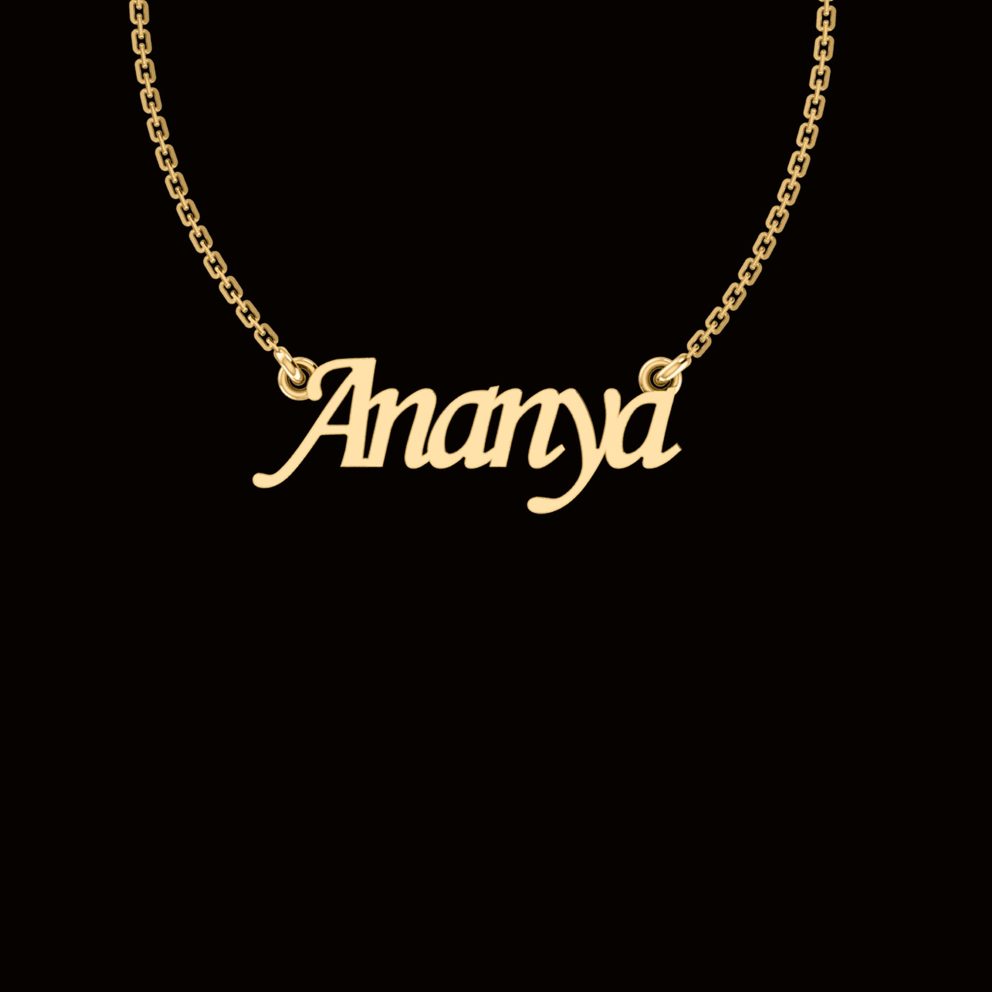 RKC Custom Name Pendant 925 Sterling Silver 14K Yellow Gold Plated Wt 3.20GM Height 11.20 MM