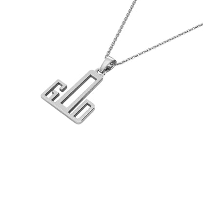 RKC GOD Initial Name 14k Yellow/Rose/White Gold Plated Pendant Necklace Weight 3.5 Gm And Length 22mm