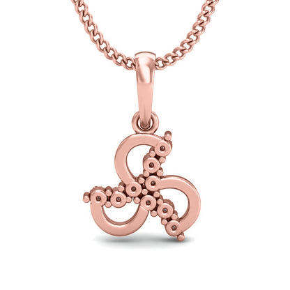 RKC Blumenförmiger 0,09 Karat Moissanit-Jubiläumsgeschenk-Anhänger, 14 Karat Gelbgold vergoldet, Gewicht 2,7 g, Höhe 14,5 mm