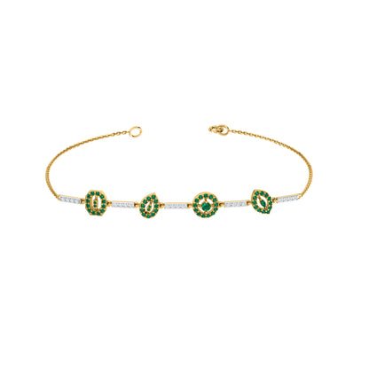 RKC Damenarmband aus 925er-Sterlingsilber, 1,16 Karat, 14 Karat Weißgold vergoldet, Gewicht 5,20 g, Höhe 81,30 mm