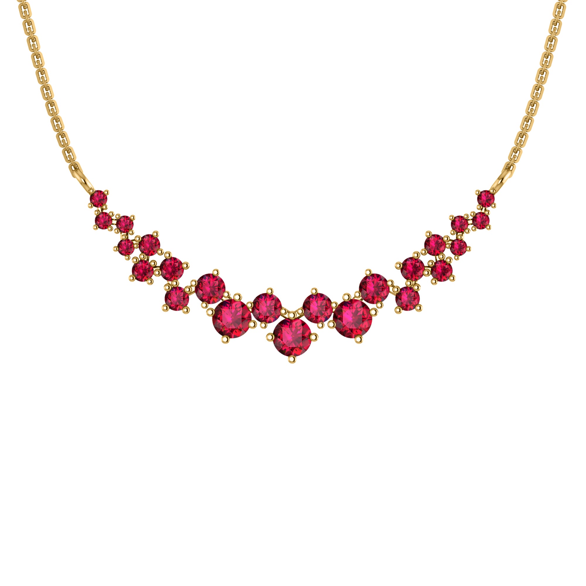 Collana affascinante con moissanite RKC da 10,35 CT Argento 925 placcato oro rosa 14k Peso del prodotto 4,80 GM