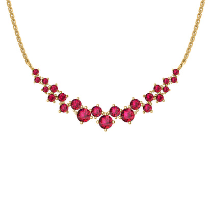 Collana affascinante con moissanite RKC da 10,35 CT Argento 925 placcato oro rosa 14k Peso del prodotto 4,80 GM
