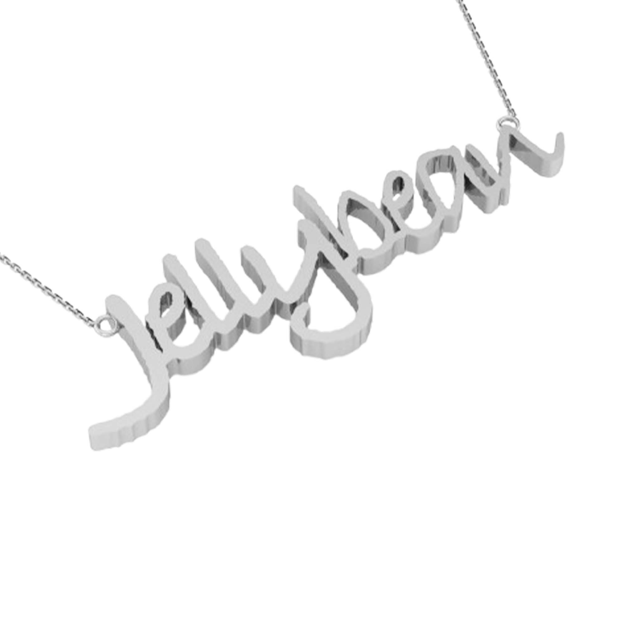 RKC Weight 5.5 gm Initial Name Pendant Necklace 14k Yellow Gold Plated 925 Silver