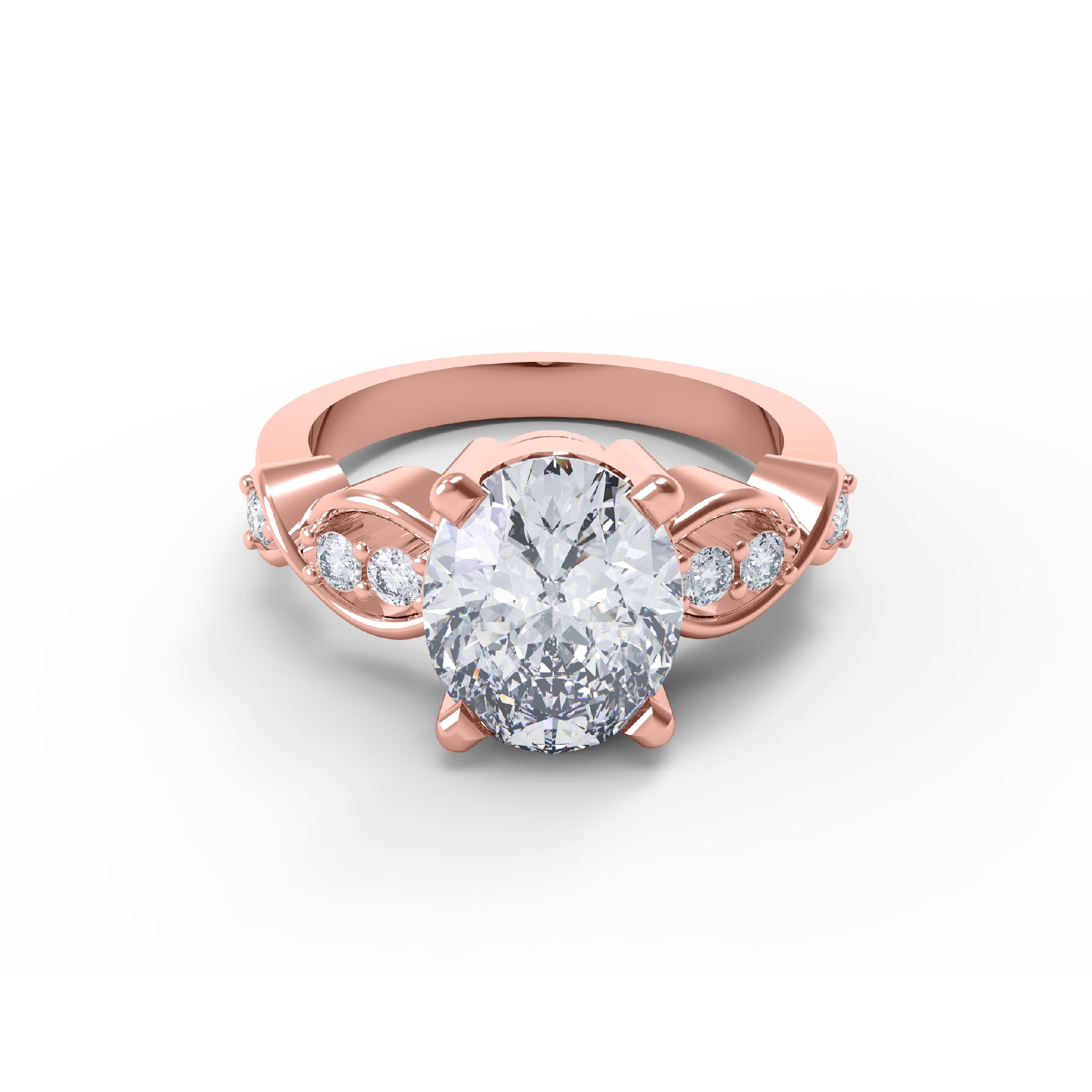 RKC Moissanit-Hochzeitstagsring im Ovalschliff, 925er Sterlingsilber, 14 Karat Gelbgold vergoldet, Gewicht 4,50 g, Breite 2,50 mm