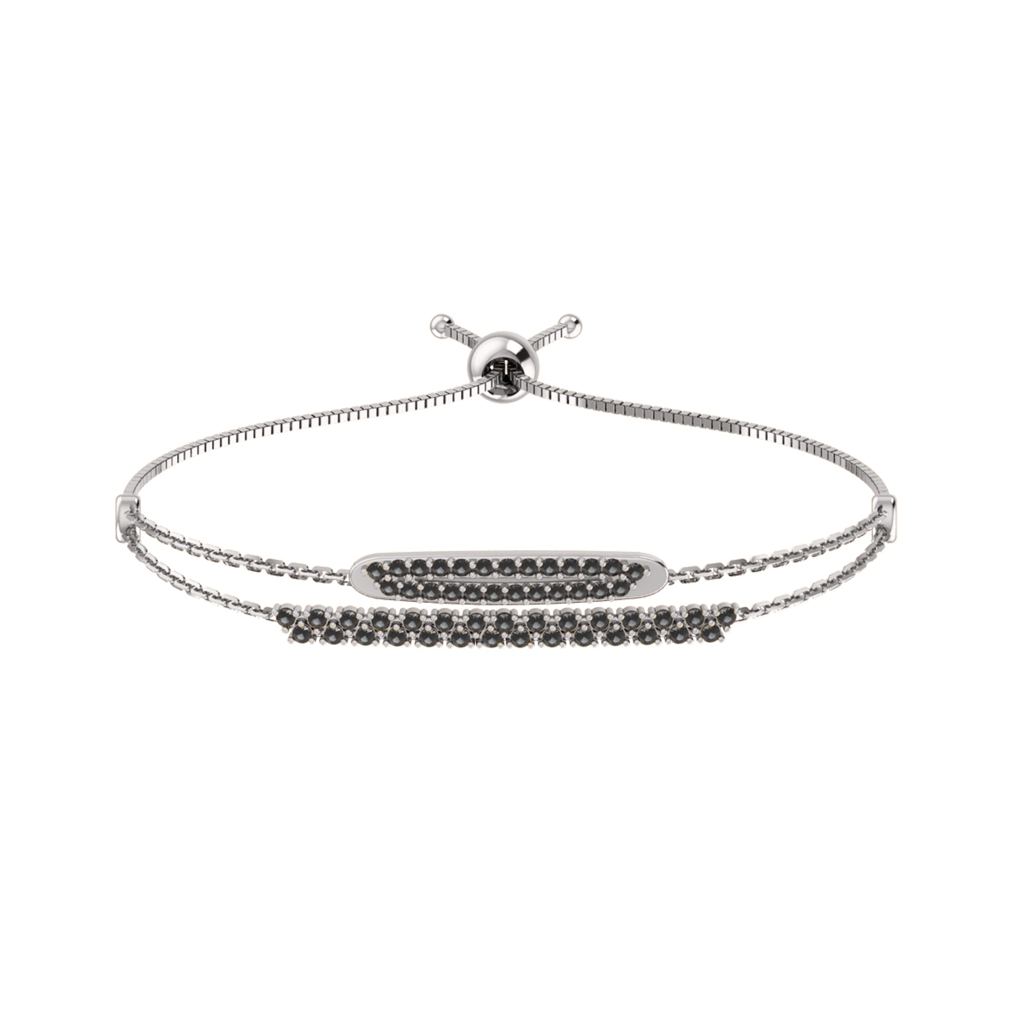 RKC Damen-Armband aus 925er-Sterlingsilber mit 0,81 Karat Moissanit, 14 Karat Gelbgold vergoldet, Gewicht 4,50 g, Höhe 36,85 mm