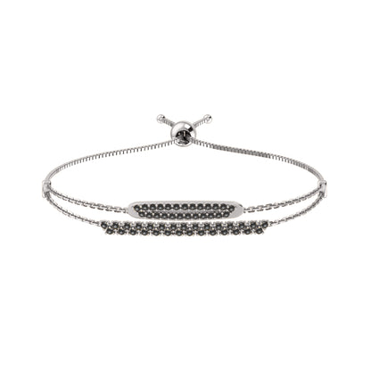 RKC Damen-Armband aus 925er-Sterlingsilber mit 0,81 Karat Moissanit, 14 Karat Gelbgold vergoldet, Gewicht 4,50 g, Höhe 36,85 mm