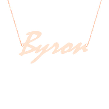 RKC 14k Yellow Gold Plated Initial Name Pendant Necklace Birthday Gift Idea Weight 4gm