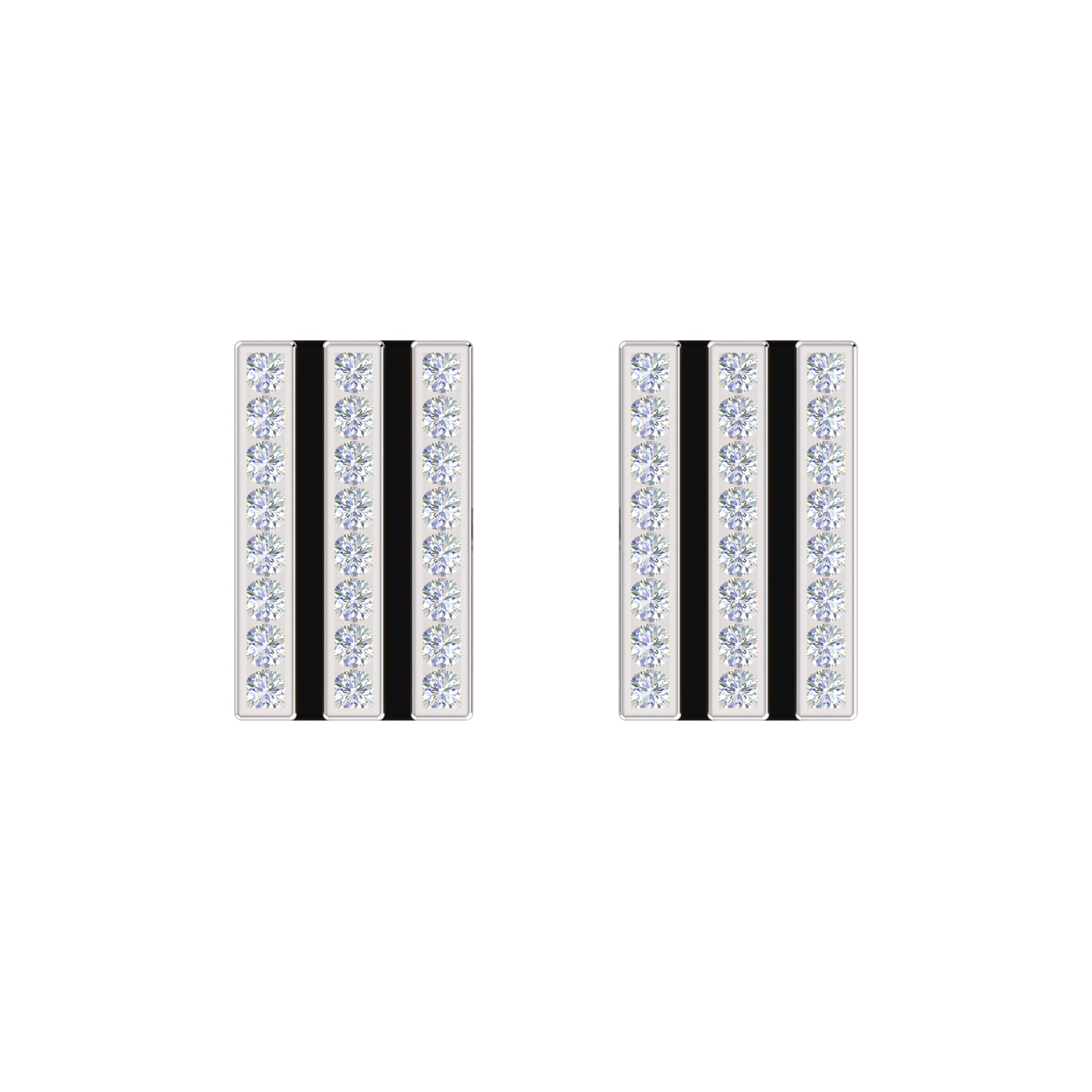 RKC-Moissanit-Manschettenknöpfe und Brosche aus 925er-Sterlingsilber, 14-karätig rosévergoldet, Produktgewicht: 3,20 g