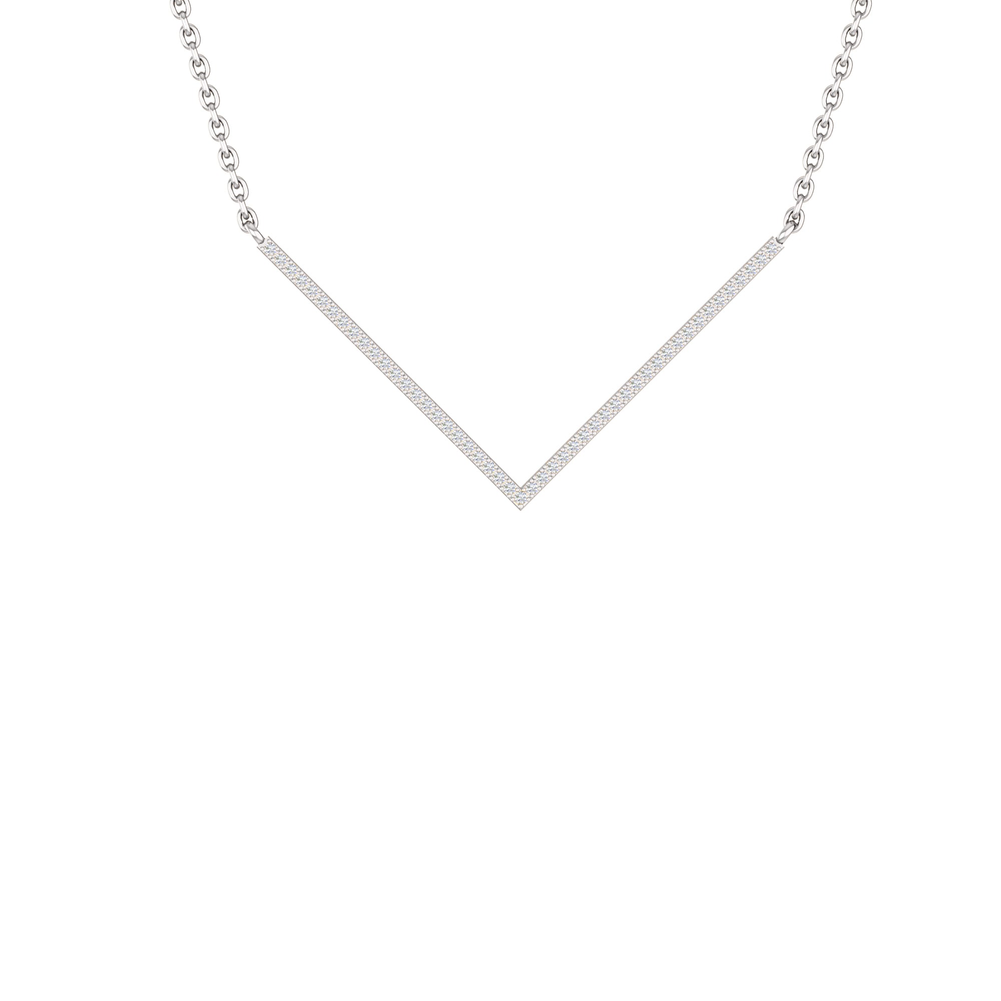 RKC 0,4 CT Moissanit Charm Halskette 925 Silber 14k Roségold vergoldet Produktgewicht 3,5 GM Höhe 24,00 MM