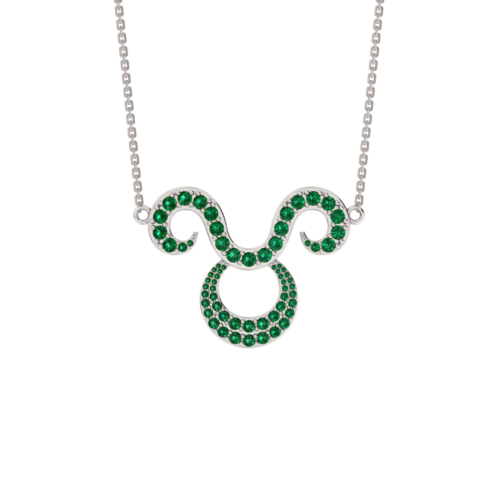 RKC 1,60 ct Moissanit Charming Aries Halskette Set 925 Silber 14 Karat Gelbgold plattiert Gewicht 5,00 g Höhe 25,40 mm