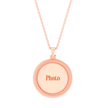 RKC 14k Yellow Gold Plated Photo Memory Pendants Weight -6gm Height- 25mm