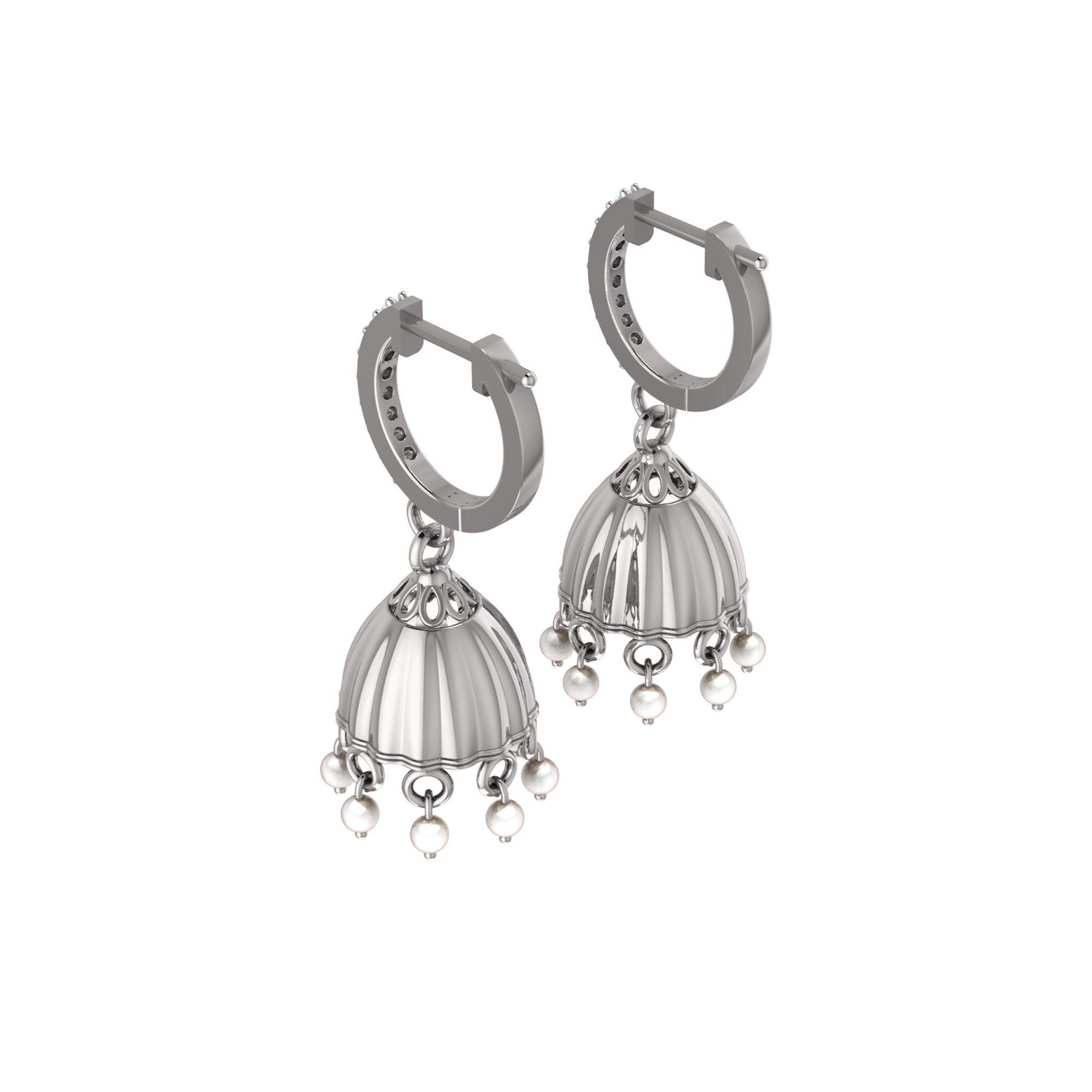 Orecchino da donna con clip a cerchio in argento sterling RKC 925, rosa 14 carati, peso del prodotto 4,00 GM, altezza 29,00 mm