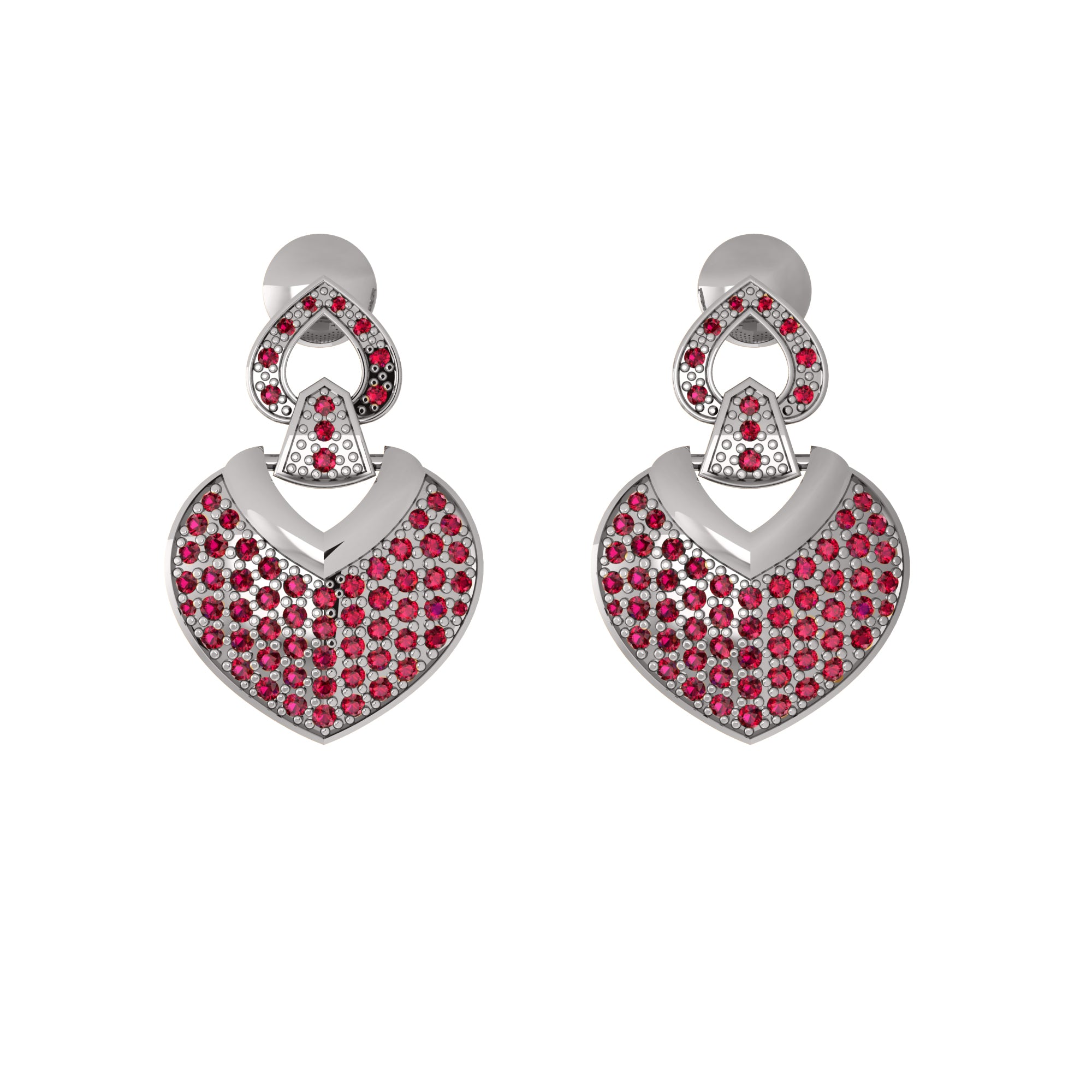 RKC 925 Silber Moissanit Funkelnder Tropfen-Ohrhänger, rosévergoldet, 1,2 CT, Höhe 24,50 mm