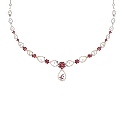 Collana affascinante con moissanite RKC 2.7 CT Argento 925 placcato oro rosa 14k Peso del prodotto 13,00 GM