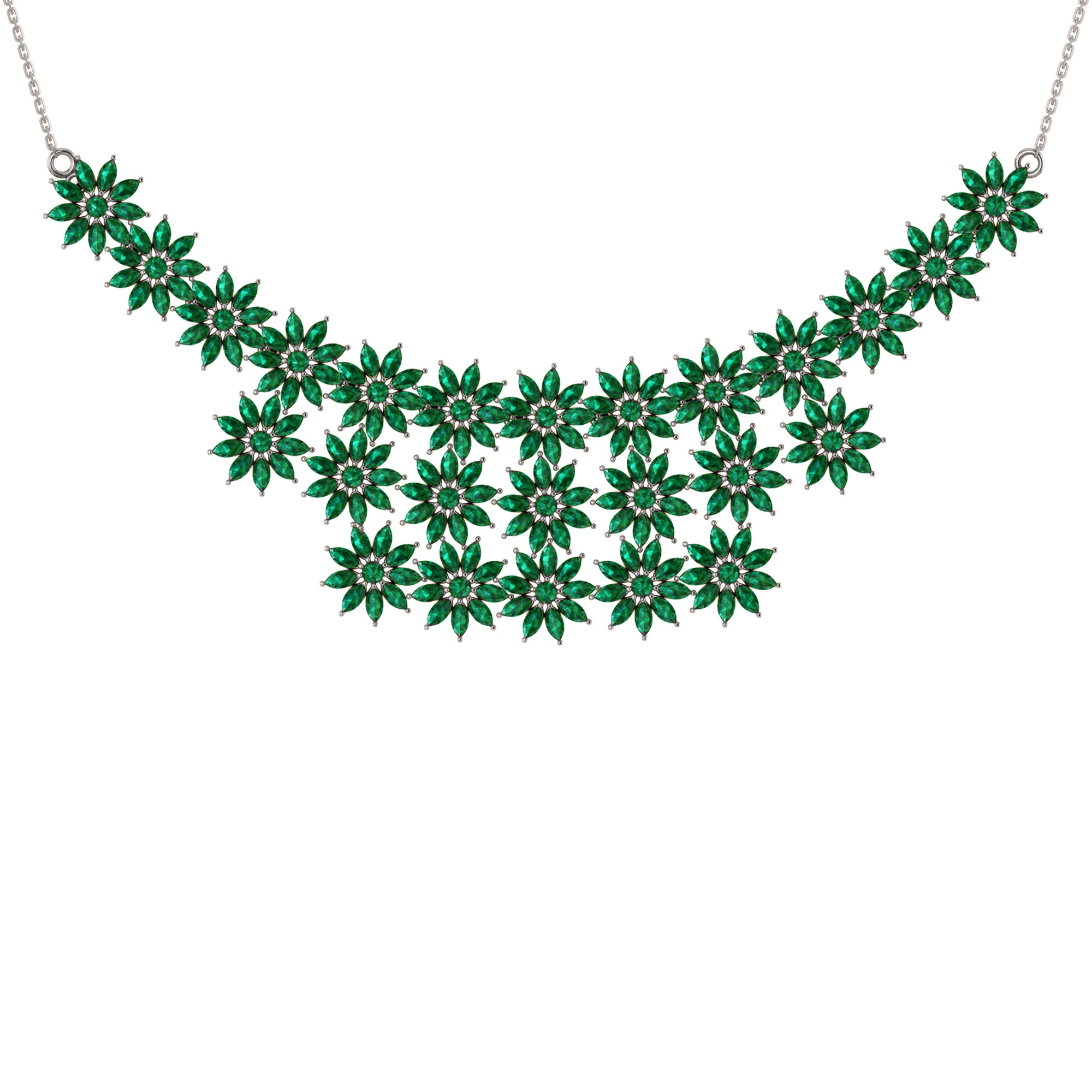 Collana affascinante con moissanite RKC 24,00 CT Argento 925 placcato oro rosa 14k Peso del prodotto 18,00 GM