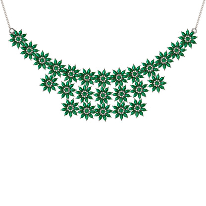 Collana affascinante con moissanite RKC 24,00 CT Argento 925 placcato oro rosa 14k Peso del prodotto 18,00 GM