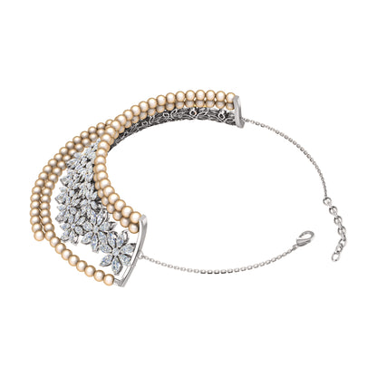 Collana affascinante con moissanite RKC 27,00 CT Argento 925 placcato oro giallo 14k Peso del prodotto 25,00 GM