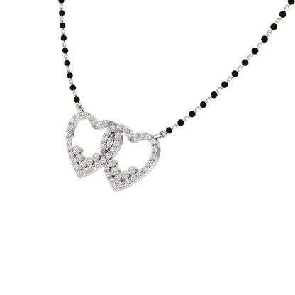RKC Moissanite da 1,78 ct da donna Mangalsutra in argento 925 placcato in oro giallo 14k Peso del prodotto 6,00 g Altezza 20,00 mm