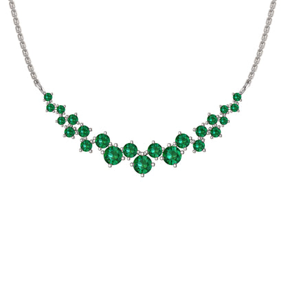 Collana affascinante con moissanite RKC da 10,35 CT Argento 925 placcato oro rosa 14k Peso del prodotto 4,80 GM