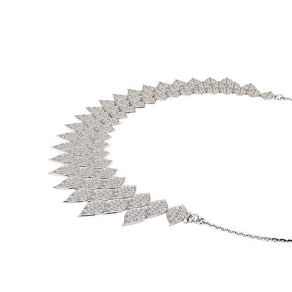 RKC 16.9 ct Moissanite Charming Necklace 925 Silver 14k Rose gold Plated Product Weight 39.00 gm