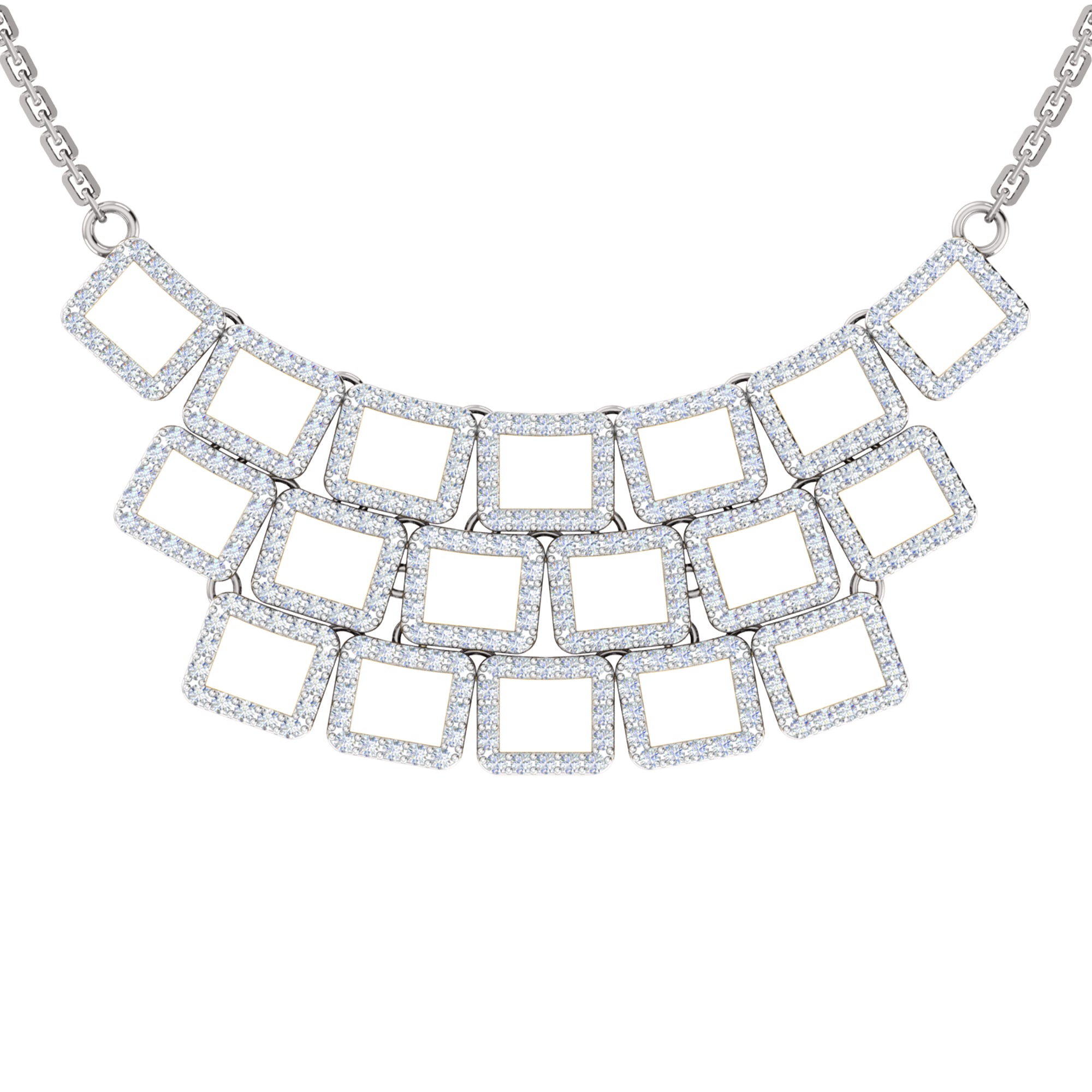 RKC 2,6 CT Moissanit-Halskette, 925er Silber, 14 Karat Gelbgold plattiert, Produktgewicht: 8,00 GM, Höhe: 20,00 mm