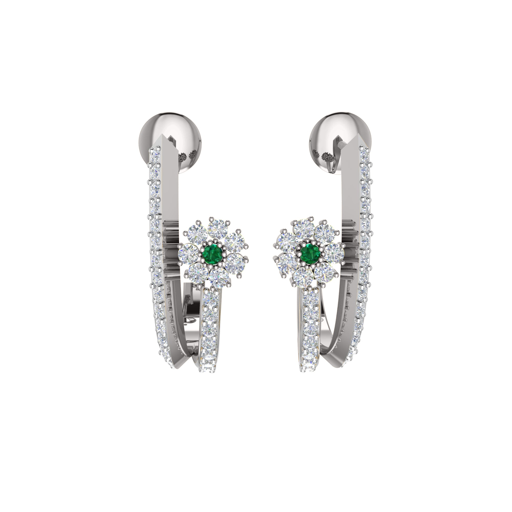 RKC 925 Sterling Silber Hoops & Huggies Ohrring Damenohrring 14 Karat Gelbgold über 3,20 WT, Höhe 20,00 mm