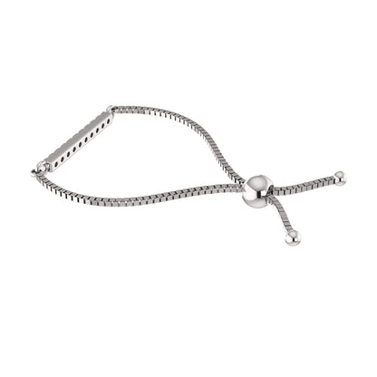 Bracciale regolabile Bolo da donna multiplo in argento sterling RKC 925 con peso di carati 0,2 CT, placcato in oro giallo 14 carati, peso del prodotto 2,80 GM