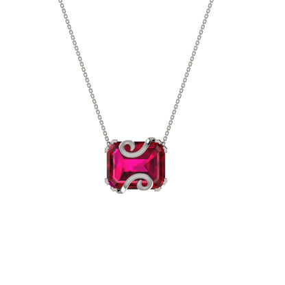 RKC 16 CT Solitär-Anhänger, 925er Silberschmuck, 14 Karat Roségold vergoldet, Gewicht 8,00 GM, Höhe 18,00 mm