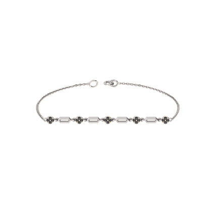RKC 925 Sterling Silber 0,3 CT Edelstein für Damenarmband, 14 Karat Roségold vergoldet, Gewicht 3,70 GM