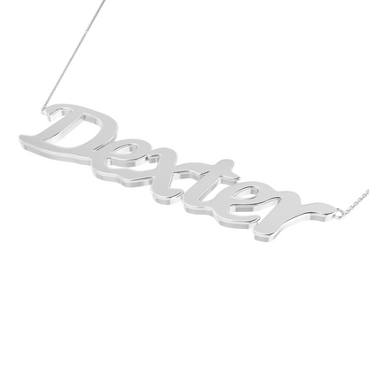 RKC 14k Yellow Gold Plated Initial Name Pendant Necklace Approx. Weight 5gm and Length 10mm