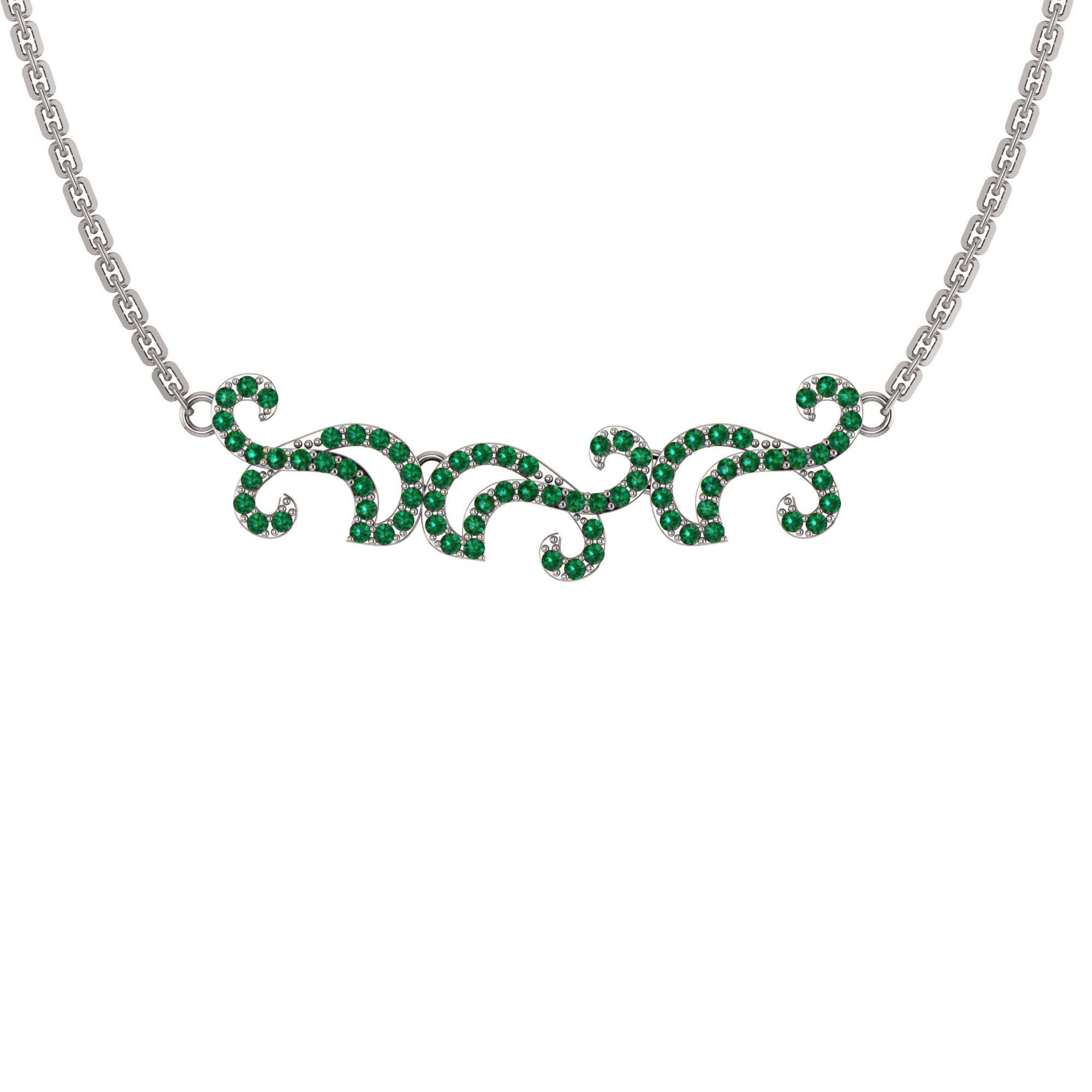Collana affascinante con moissanite RKC 1.1 CT Argento 925 placcato oro rosa 14k Peso del prodotto 5,50 GM Altezza 11,00 MM