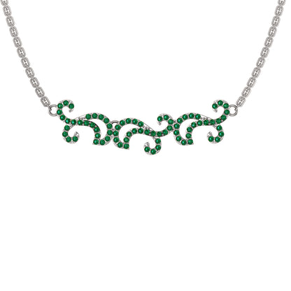 Collana affascinante con moissanite RKC 1.1 CT Argento 925 placcato oro rosa 14k Peso del prodotto 5,50 GM Altezza 11,00 MM