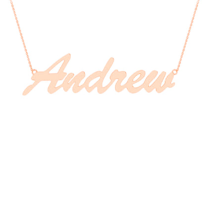 RKC 14k Yellow Gold Plated Customize Initial Pendant Necklace Birthday Gift For Girls Weight 4.5 gm
