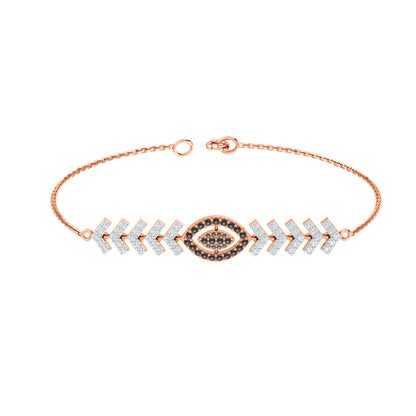 Pietra preziosa RKC in argento sterling 925 da 1,1 CT per bracciale da donna Placcato in oro giallo 14 carati Peso 6,00 GM