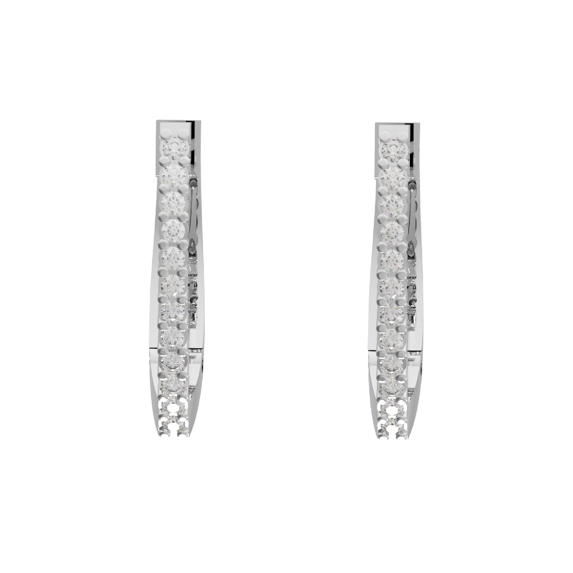 RKC 925 Sterling Silber minimalistischer Clip-on-Ohrring für Damen, 14 Karat Gelb über Produktgewicht 2,65 GM, Höhe 16,00 mm