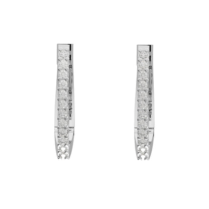 RKC 925 Sterling Silber minimalistischer Clip-on-Ohrring für Damen, 14 Karat Gelb über Produktgewicht 2,65 GM, Höhe 16,00 mm