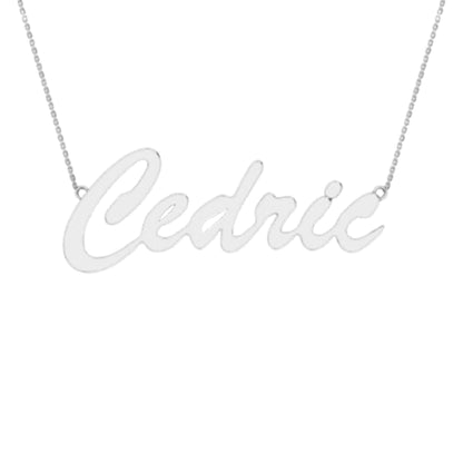 RKC 14k Yellow Gold Plated Beautiful Name Pendant Necklace Customize your Name