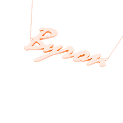 RKC 14k Yellow Gold Plated Initial Name Pendant Necklace Birthday Gift Idea Weight 4gm