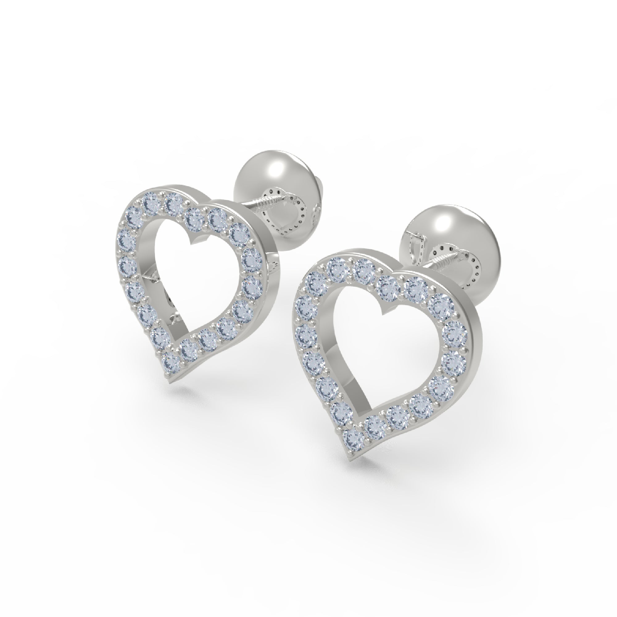 RKC Damen-Ohrstecker aus 925er-Sterlingsilber mit Schraubverschluss, 14 Karat Gelb, Produktgewicht: 5,20 GM, Höhe: 16,50 mm