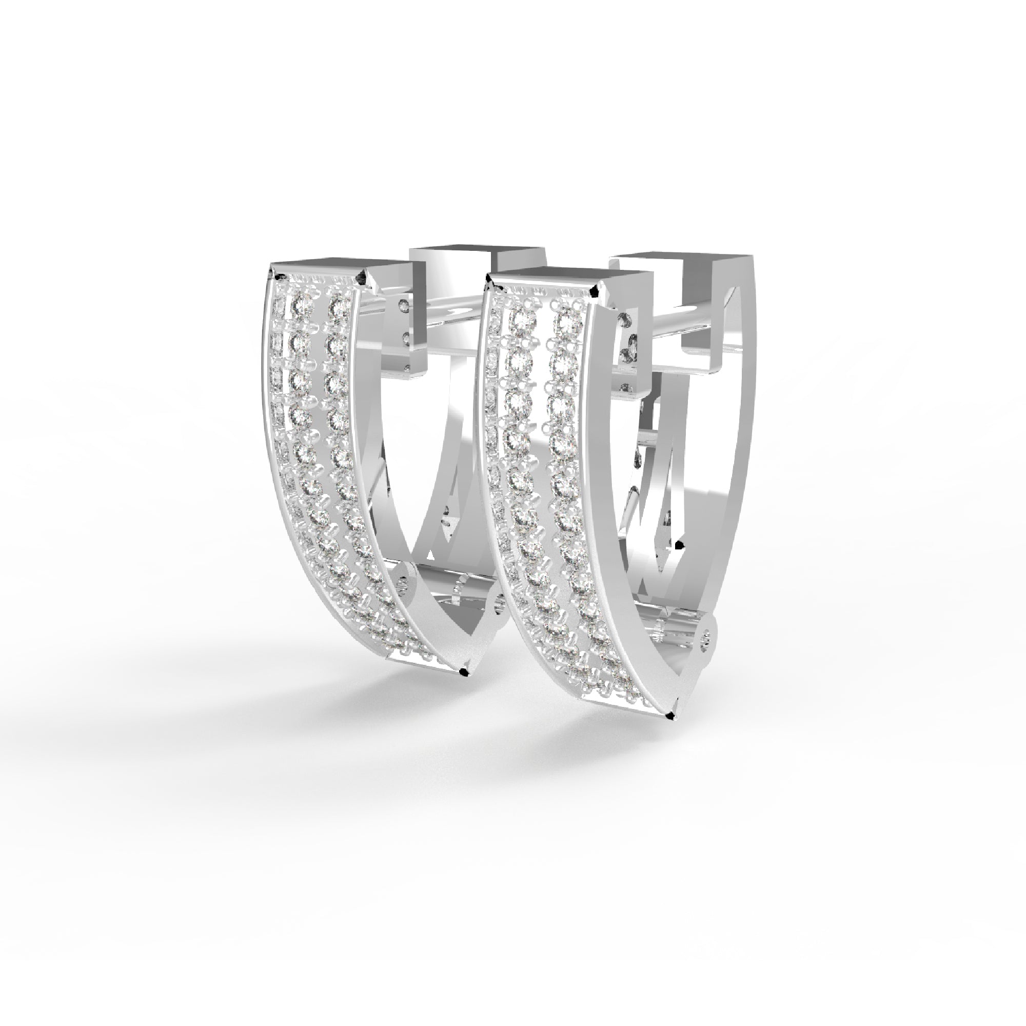 RKC 925 Sterling Silber Clip-on Creolen-Ohrring für Damen, 14 Karat Gelb, Produktgewicht: 4,00 GM, Höhe: 15,50 mm