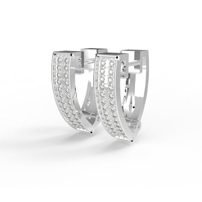 RKC 925 Sterling Silber Clip-on Creolen-Ohrring für Damen, 14 Karat Gelb, Produktgewicht: 4,00 GM, Höhe: 15,50 mm