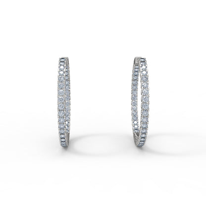RKC 925 Sterling Silber Hoop Huggies Clip-On-Ohrring für Damen, 14 Karat Gelb, Gewicht 5,60 g, Höhe 29,00 mm