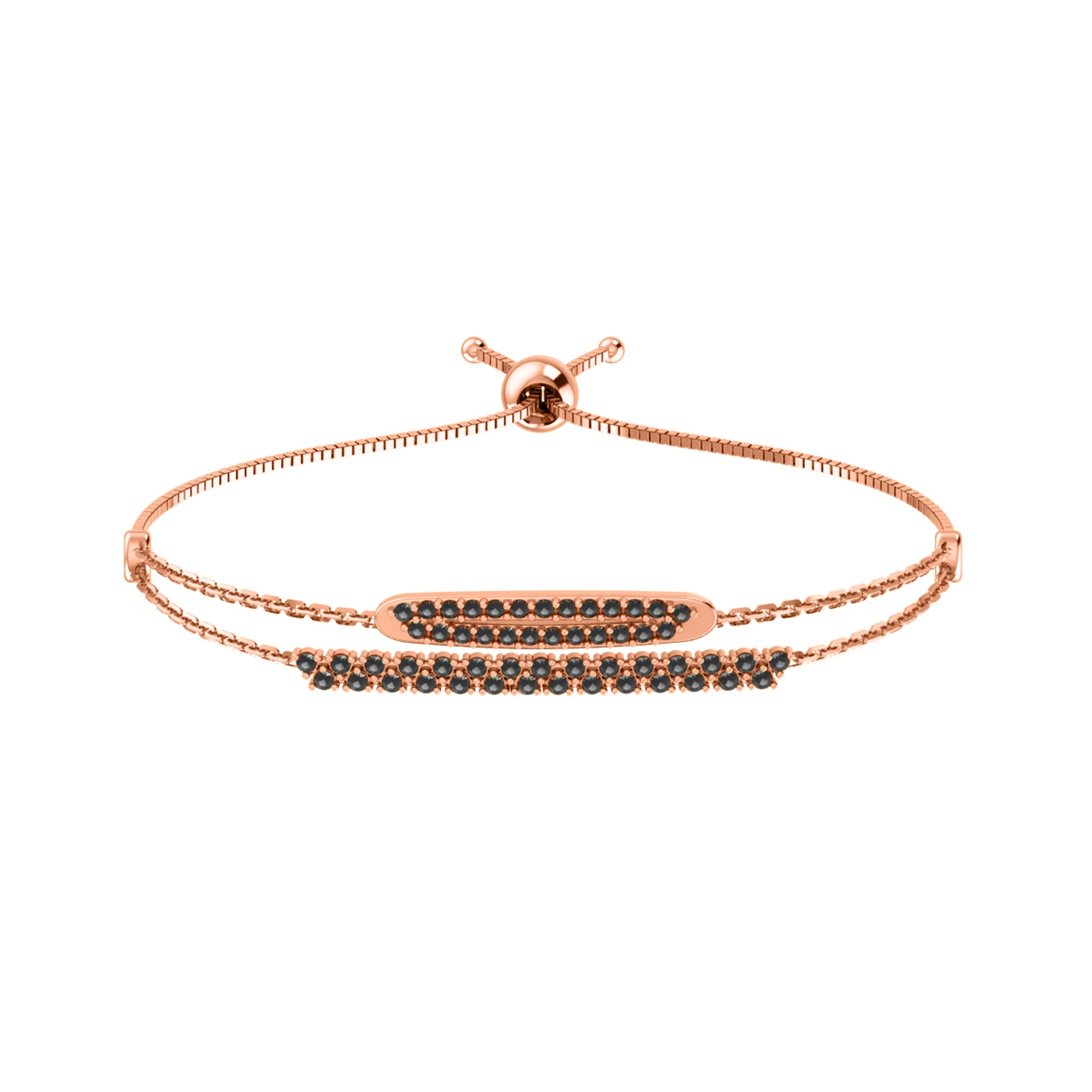 RKC Damen-Armband aus 925er-Sterlingsilber mit 0,81 Karat Moissanit, 14 Karat Gelbgold vergoldet, Gewicht 4,50 g, Höhe 36,85 mm